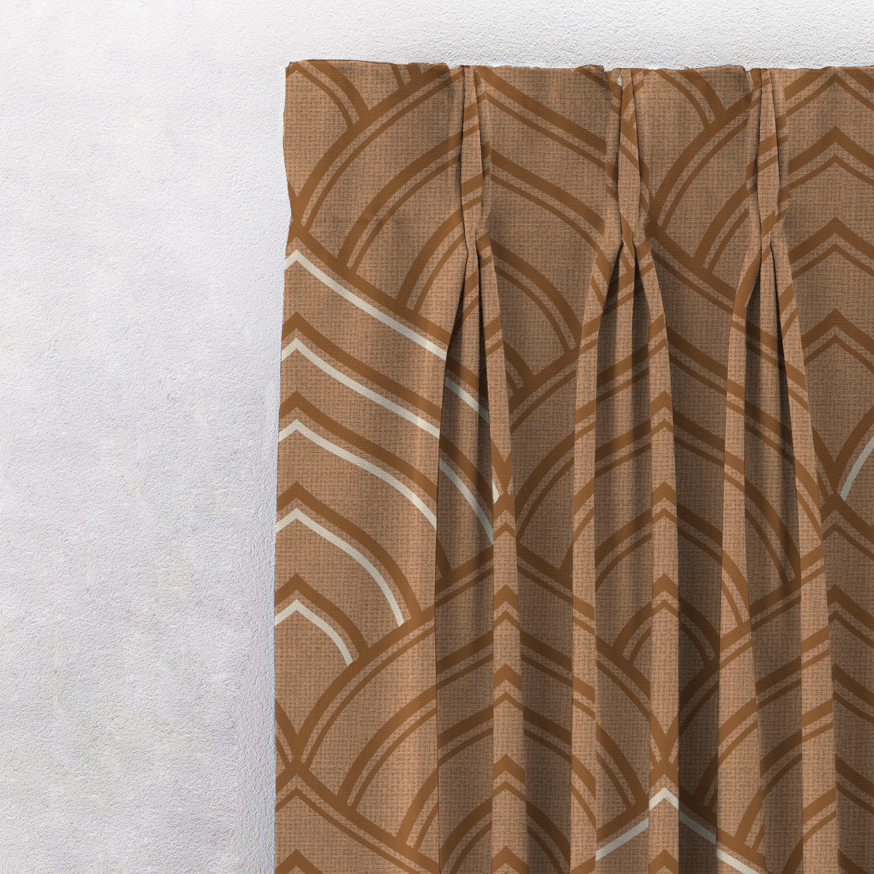 Elegent Indie Print Matt Finish Room Darkening Curtain Set of 2 MTDS453D