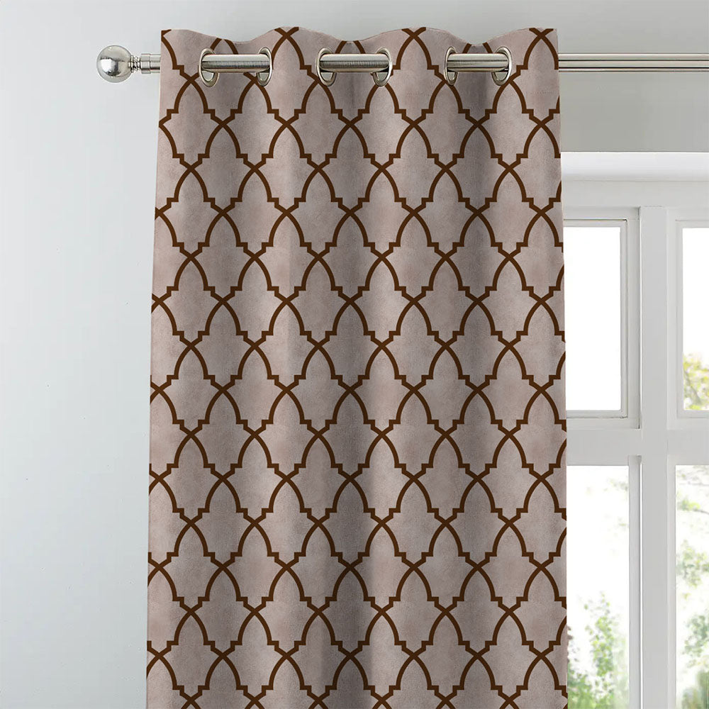 Ethenic Room Darkening Curtain Set of 2 - DS456 D