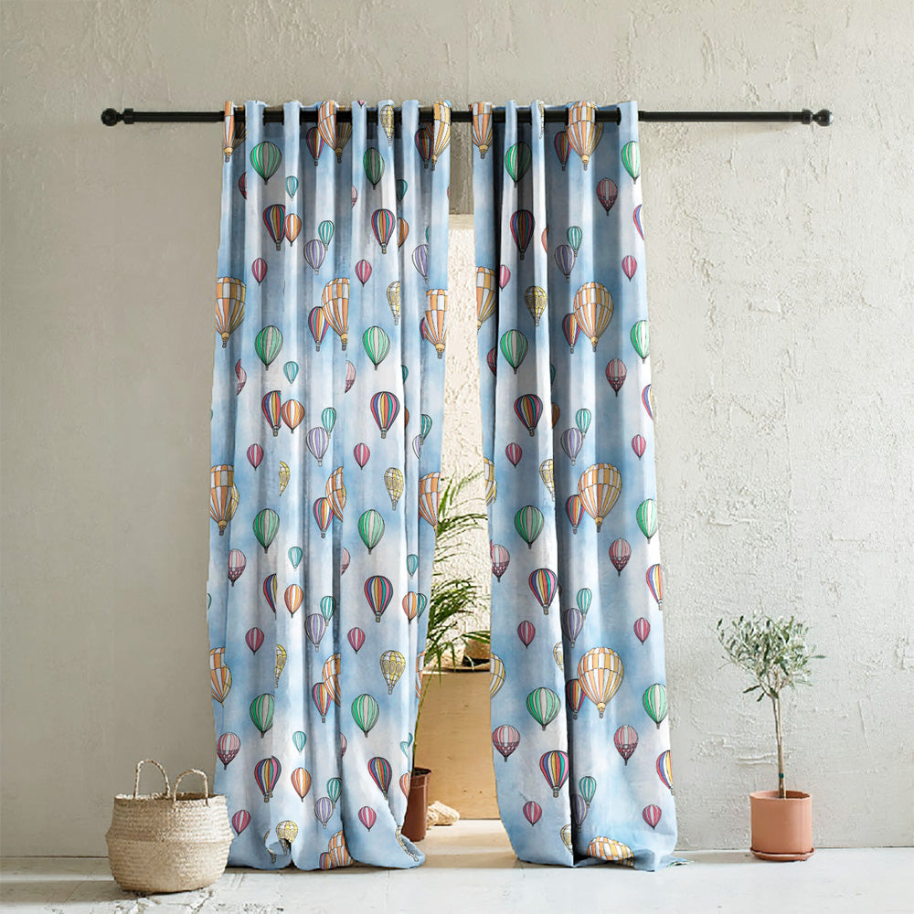 Elegant Kids Print Room Darkening  Curtain - Set of 2 - DS462A