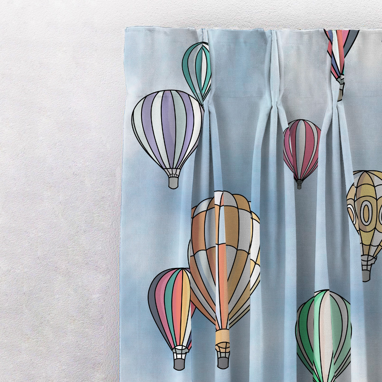 Elegant Kids Print Room Darkening  Curtain - Set of 2 - DS462A