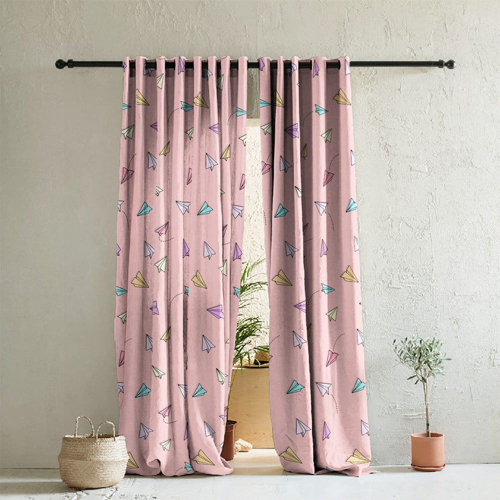 Elegant Kids Print Room Darkening  Curtain - Set of 2 - DS464A