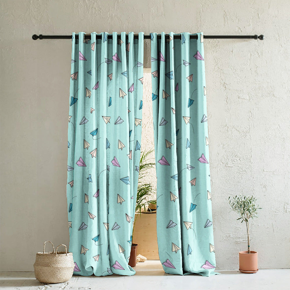 Kids Print Room Darkening Curtains- Set of 2 - DS464B