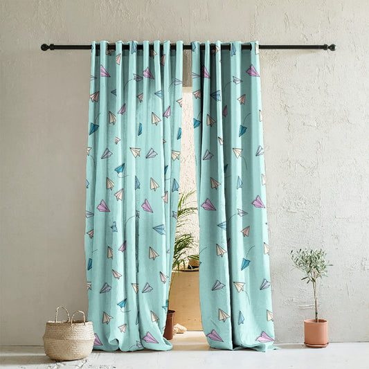 Kids Print Room Darkening Curtains- Set of 2 - DS464B