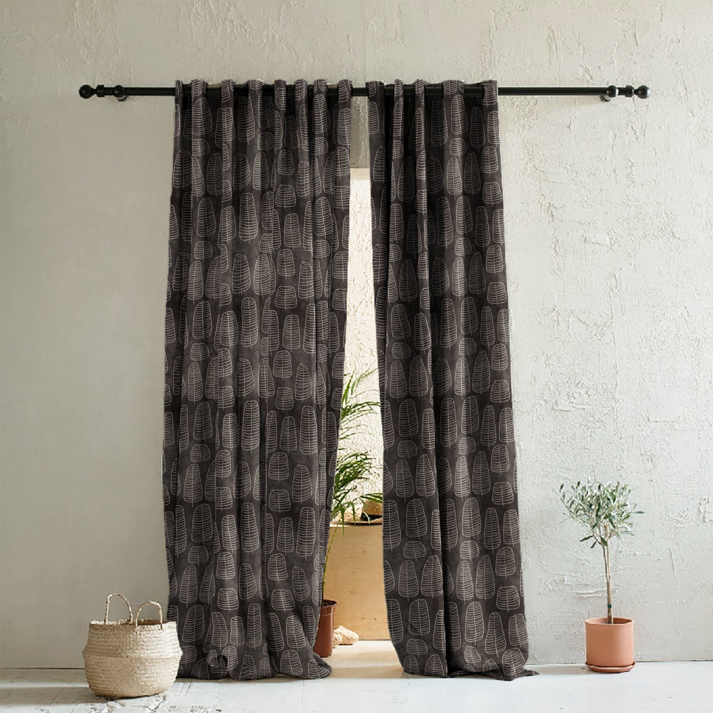 Ethenic Room Darkening Curtain Set of 2 - DS471B