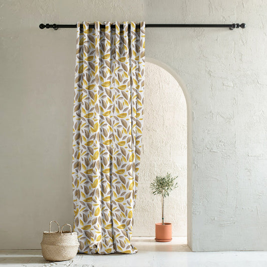 Elegant Floral Print Room Darkening Curtains Set Of 1pc  DS48A