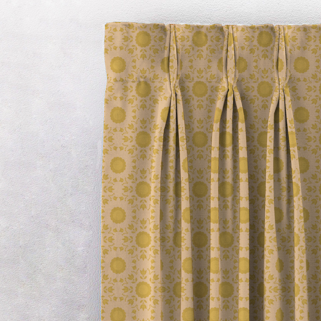 Elegent Indie Print Matt Finish Room Darkening Curtain Set of 2 MTDS490A