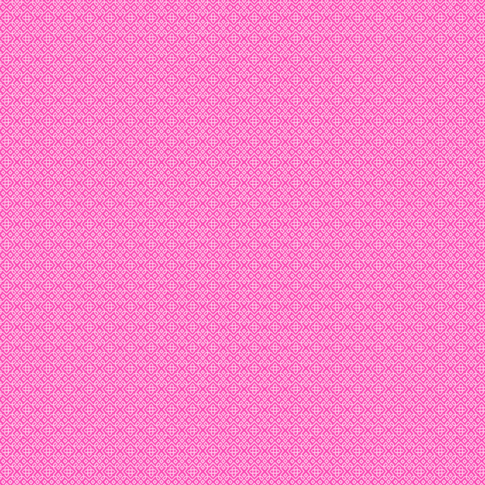 Colorful Knots Indie Hot Pink Heavy Satin Room Darkening Curtains Set Of 2 - (DS491C)