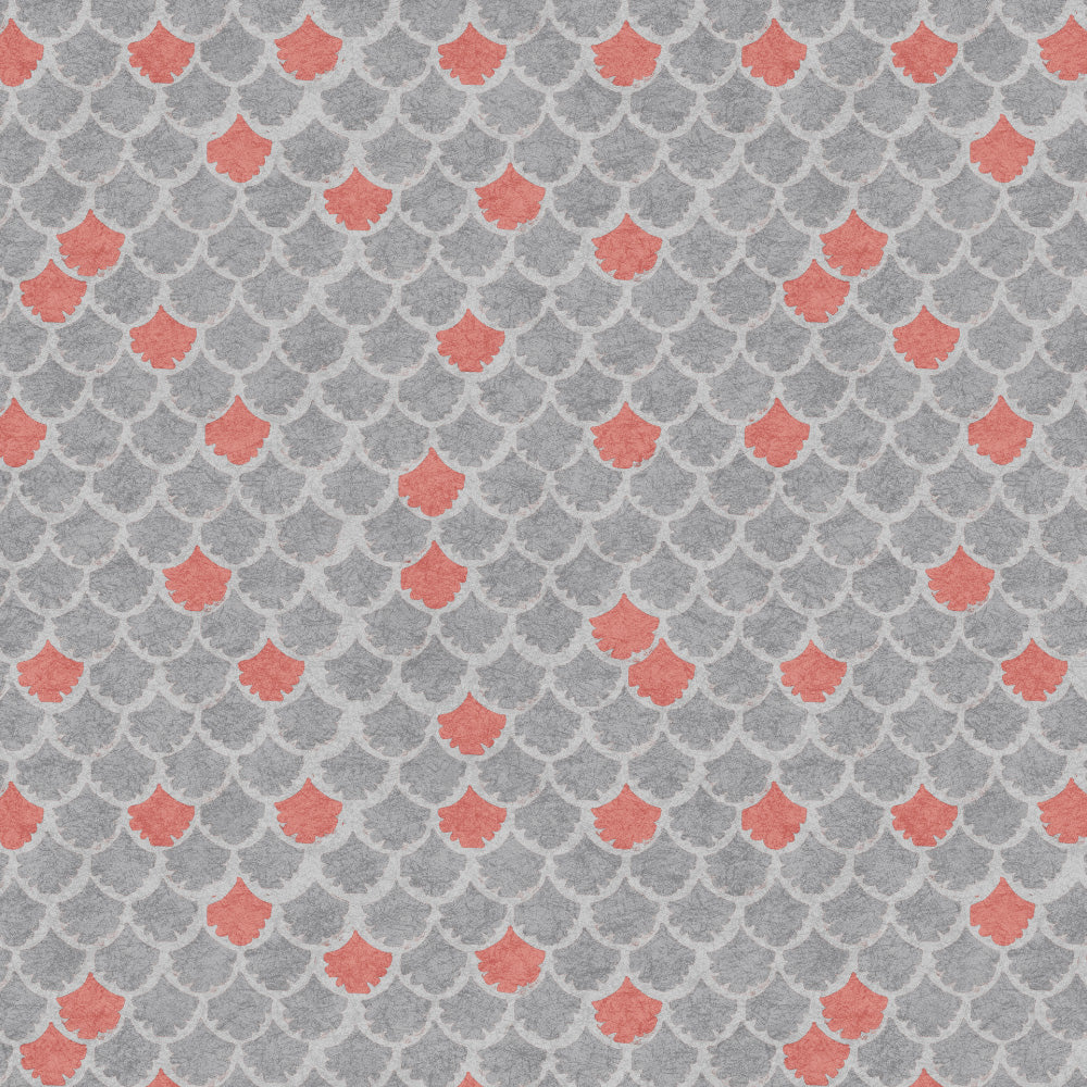 Elegent Geometric Print Matt Finish Room Darkening Curtain Set of 2 MTDS497A