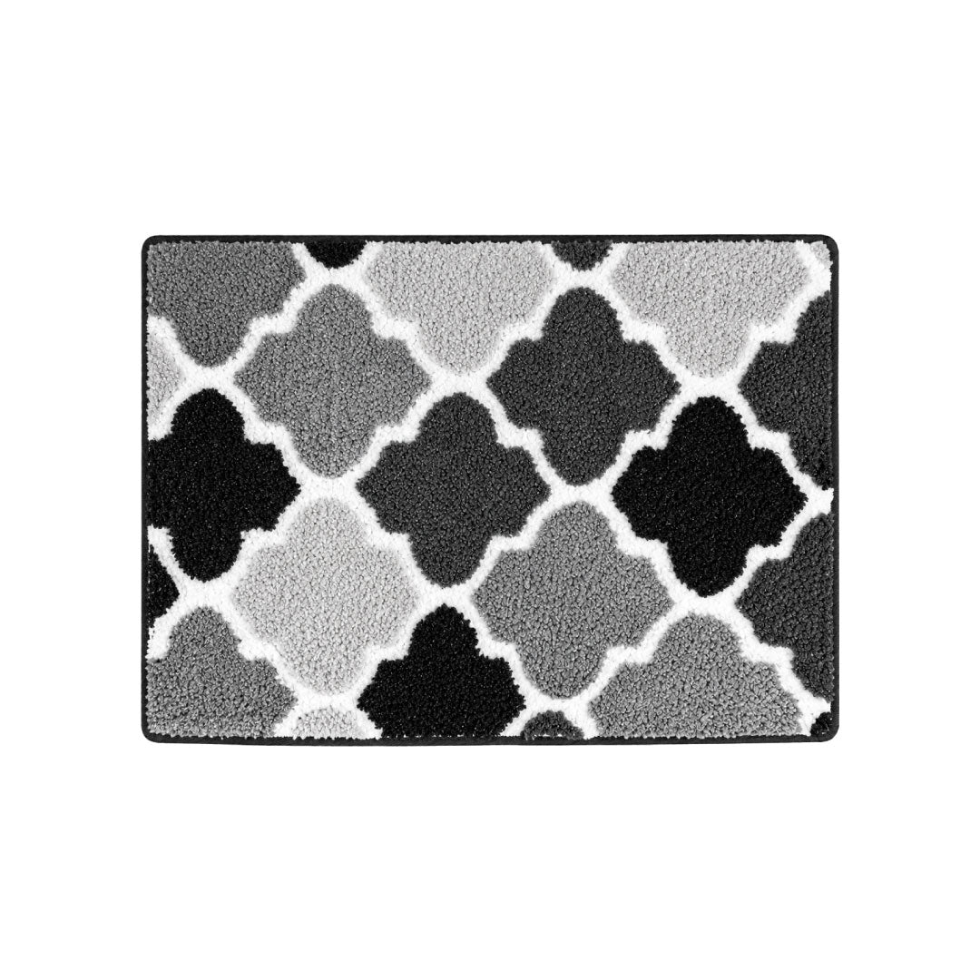 Ellipse Grey Bathroom Mat
