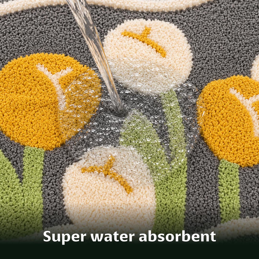 Tulips Bathroom Mat