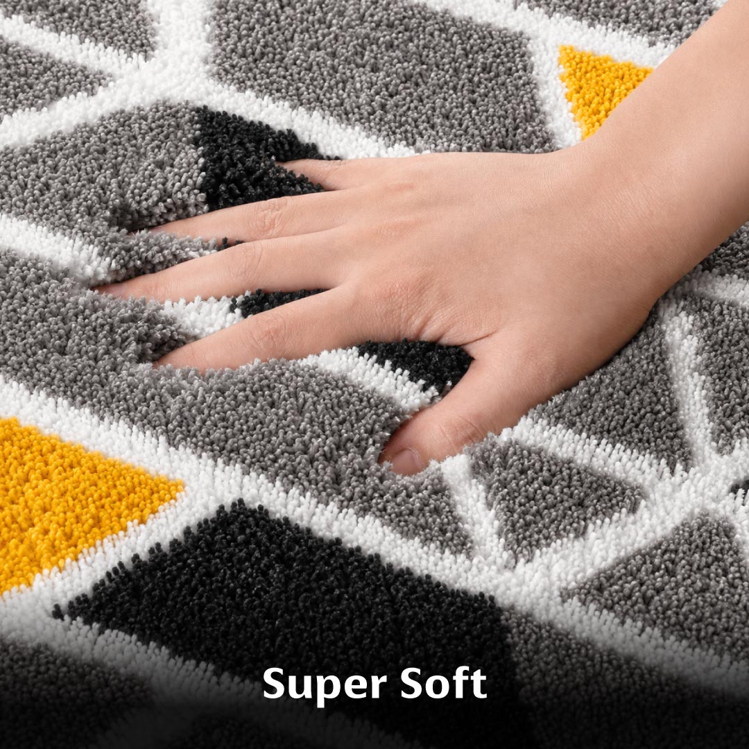 Mosaic Grey Runner Mat