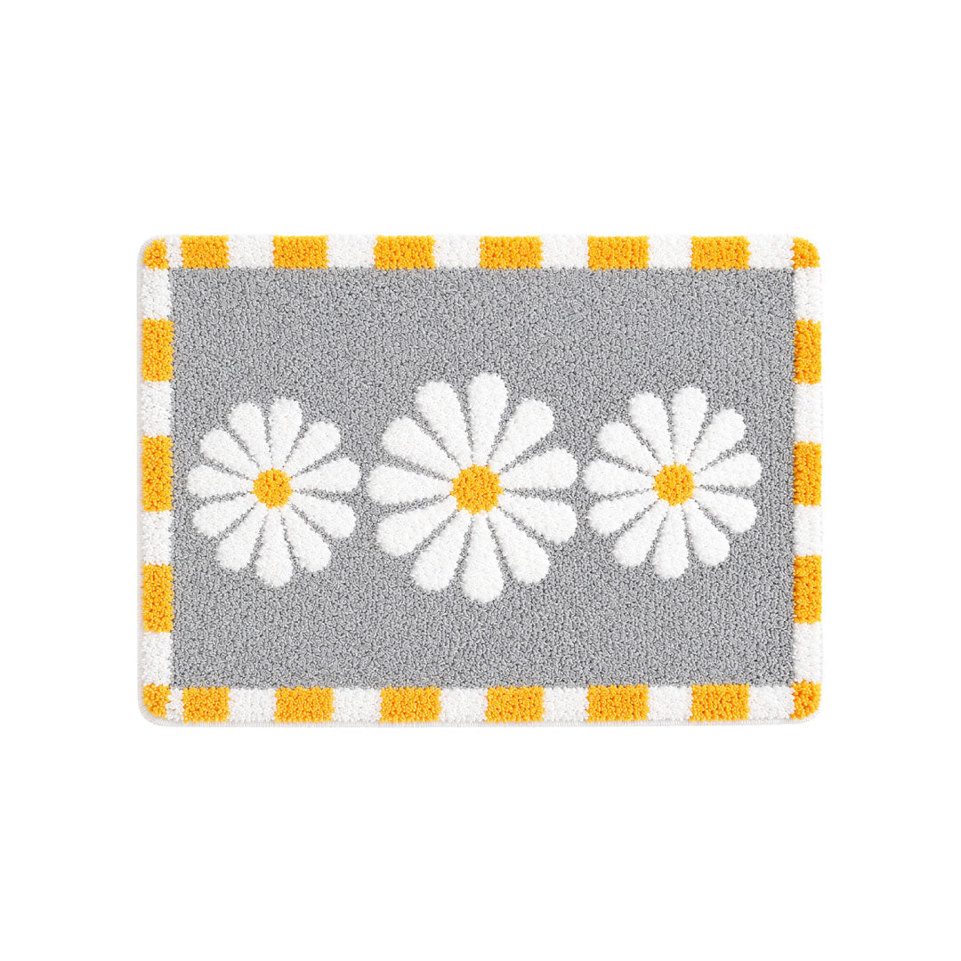 Blossom Grey Bathroom Mat