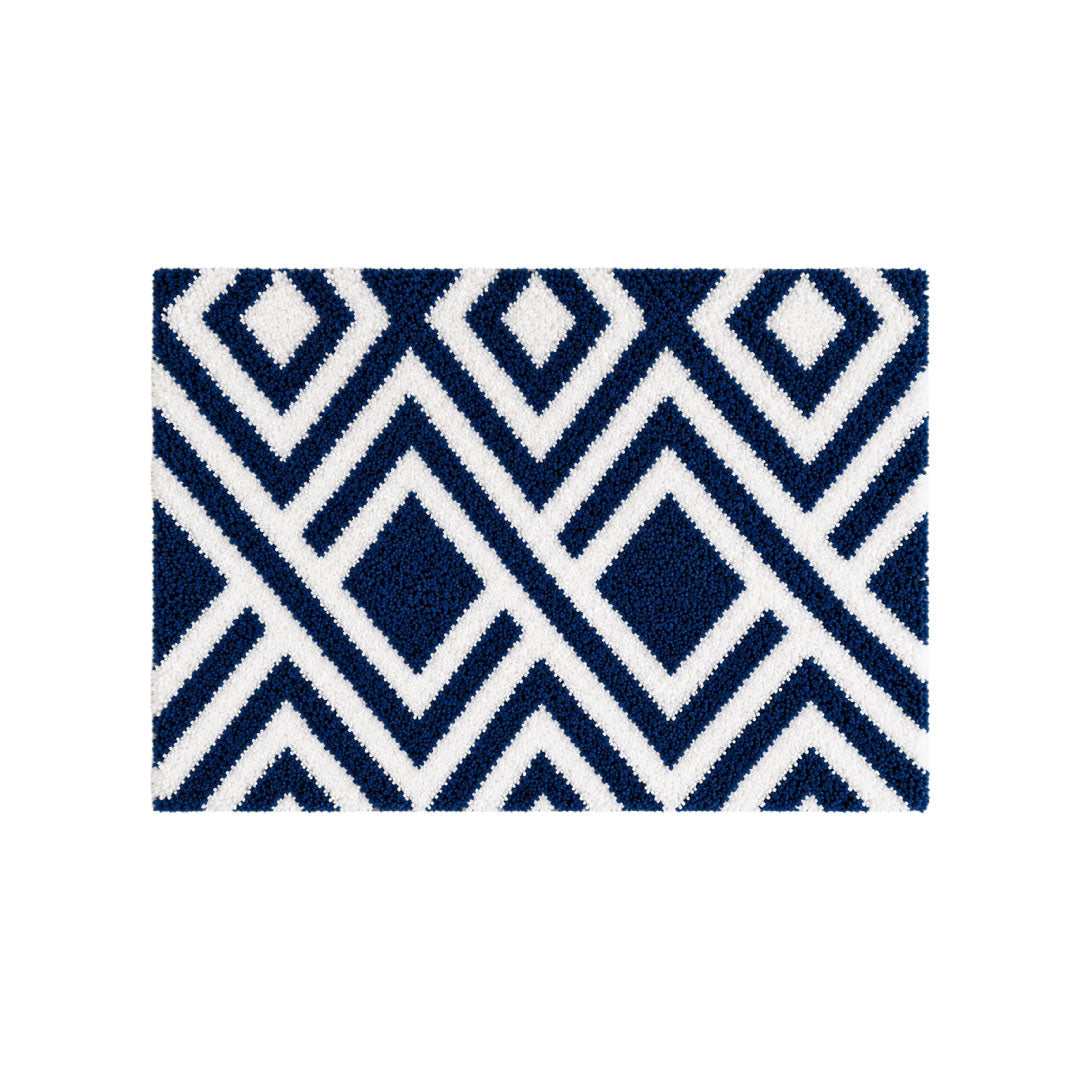 ED Blue Bathroom Mat