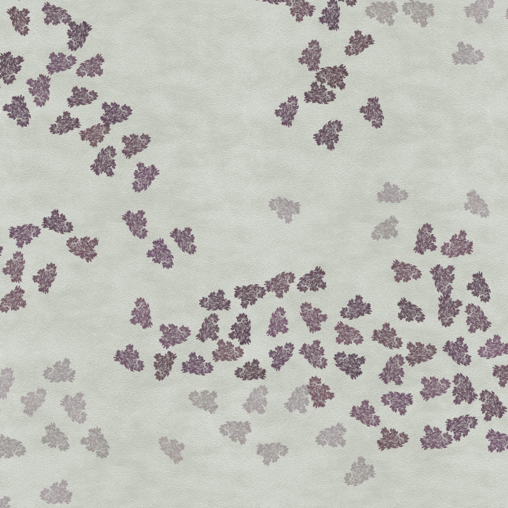 Fluttering Beauty Geometric Platinum Grey Heavy Satin Room Darkening Curtains Set Of 2 - (DS500B)