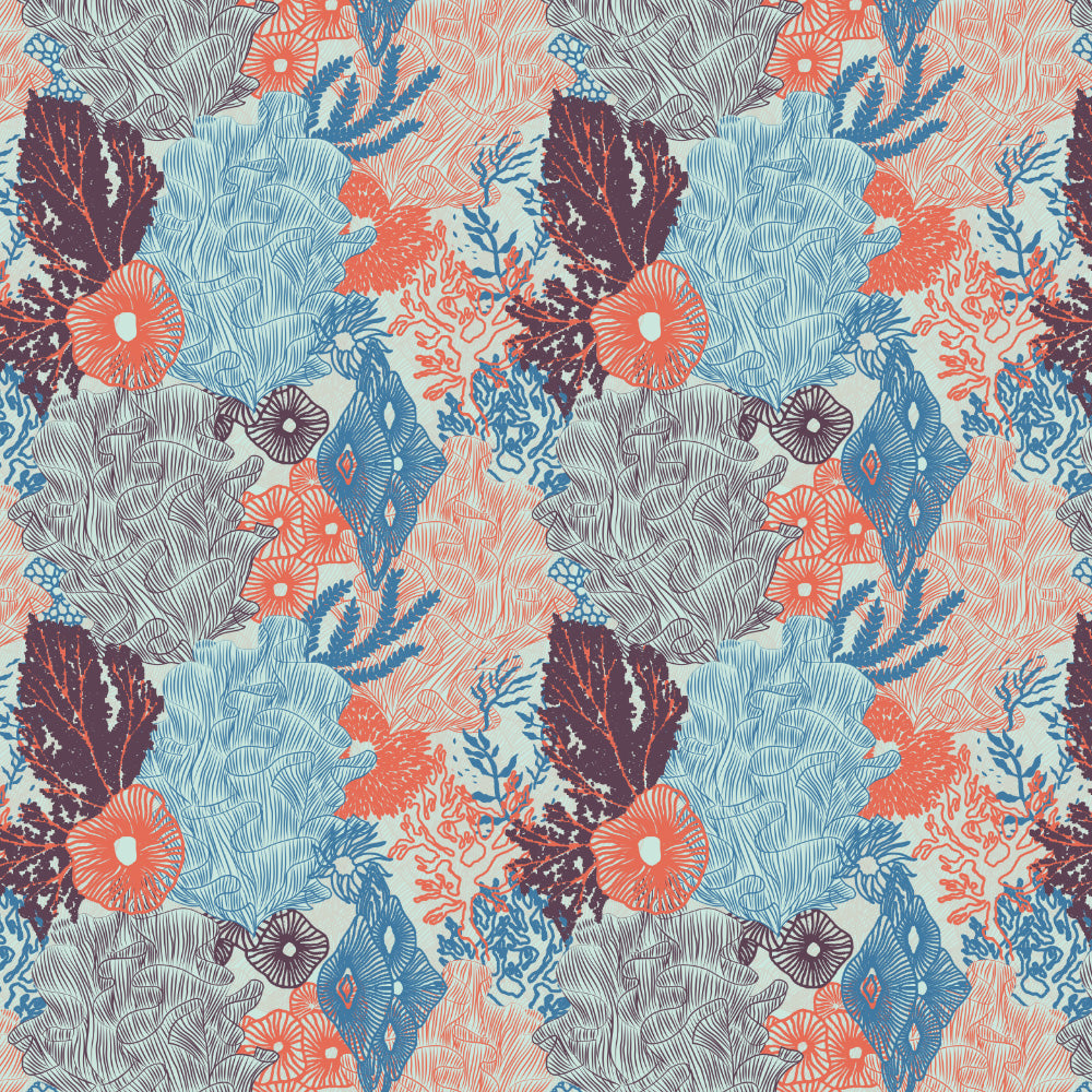 Elegent Geometric Print Matt Finish Room Darkening Curtain Set of 2 MTDS502B