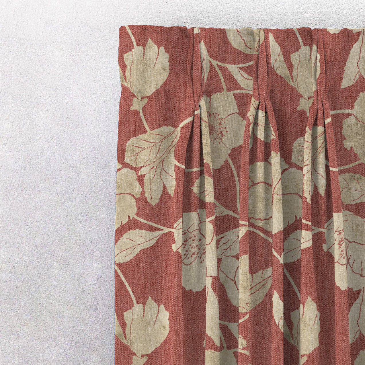 Elegant Floral Print Room Darkening Curtains- Set of 2 - DS509E