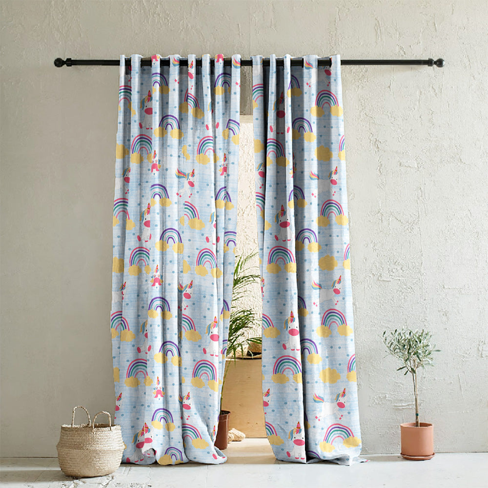 Elegant Kids Print Room Darkening  Curtain - Set of 2 - DS510A
