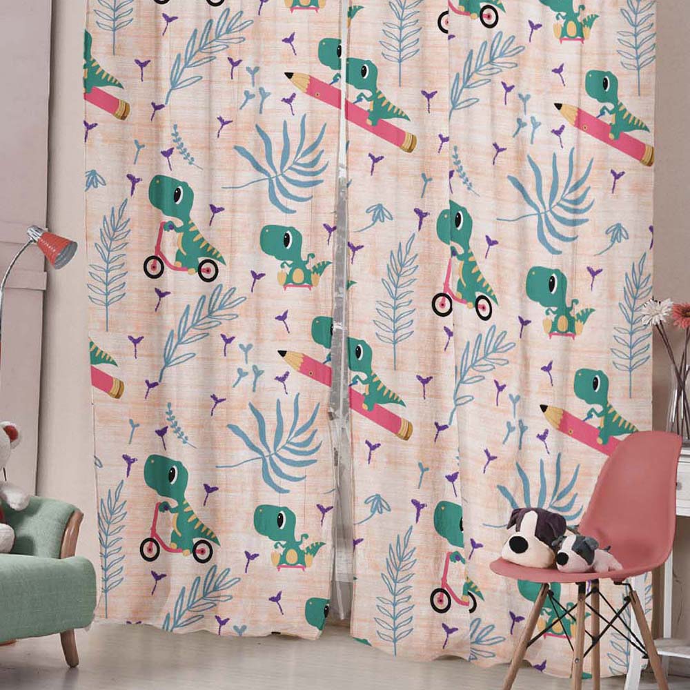 Kids Print Room Darkening Curtains- Set Of 1pc - DS512F