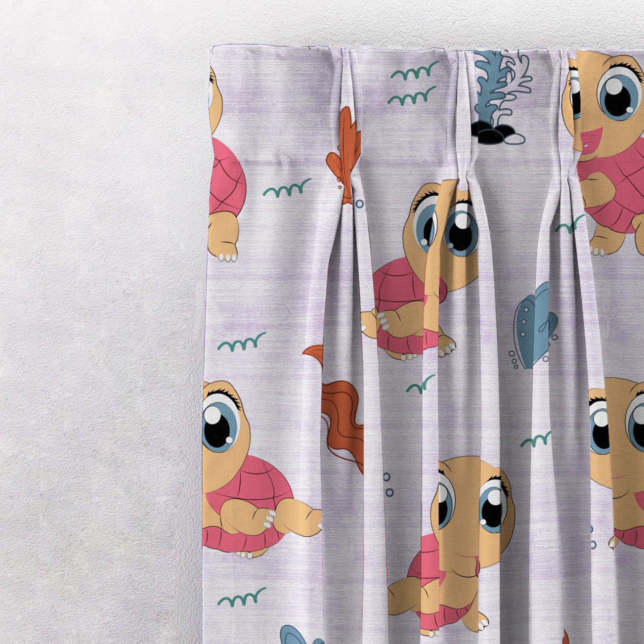 Elegant Kids Print Room Darkening  Curtain - Set of 2 - DS513E
