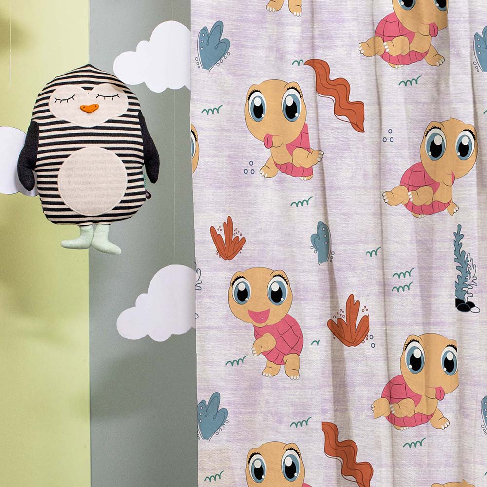 Elegant Kids Print Room Darkening  Curtain - Set of 2 - DS513E