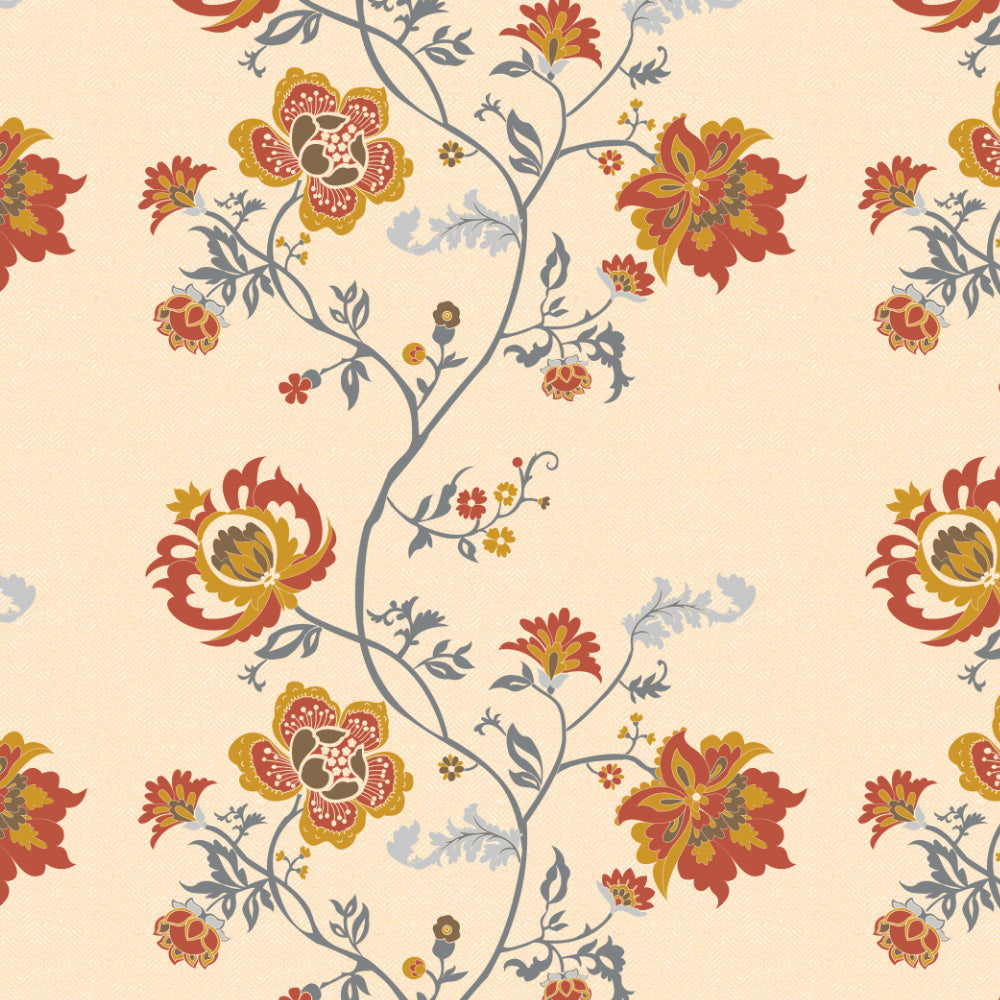 Elegent Indie Print Matt Finish Room Darkening Curtain Set of 2 MTDS516C