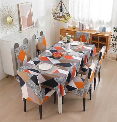 Prism Orange - Luxury Quality Strechable & Dust-proof Chair Table Covers