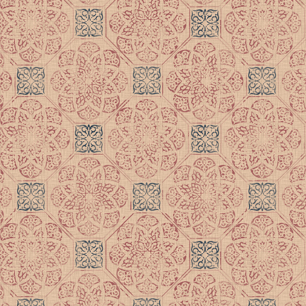 Elegent Indie Print Matt Finish Room Darkening Curtain Set of 2 MTDS518A