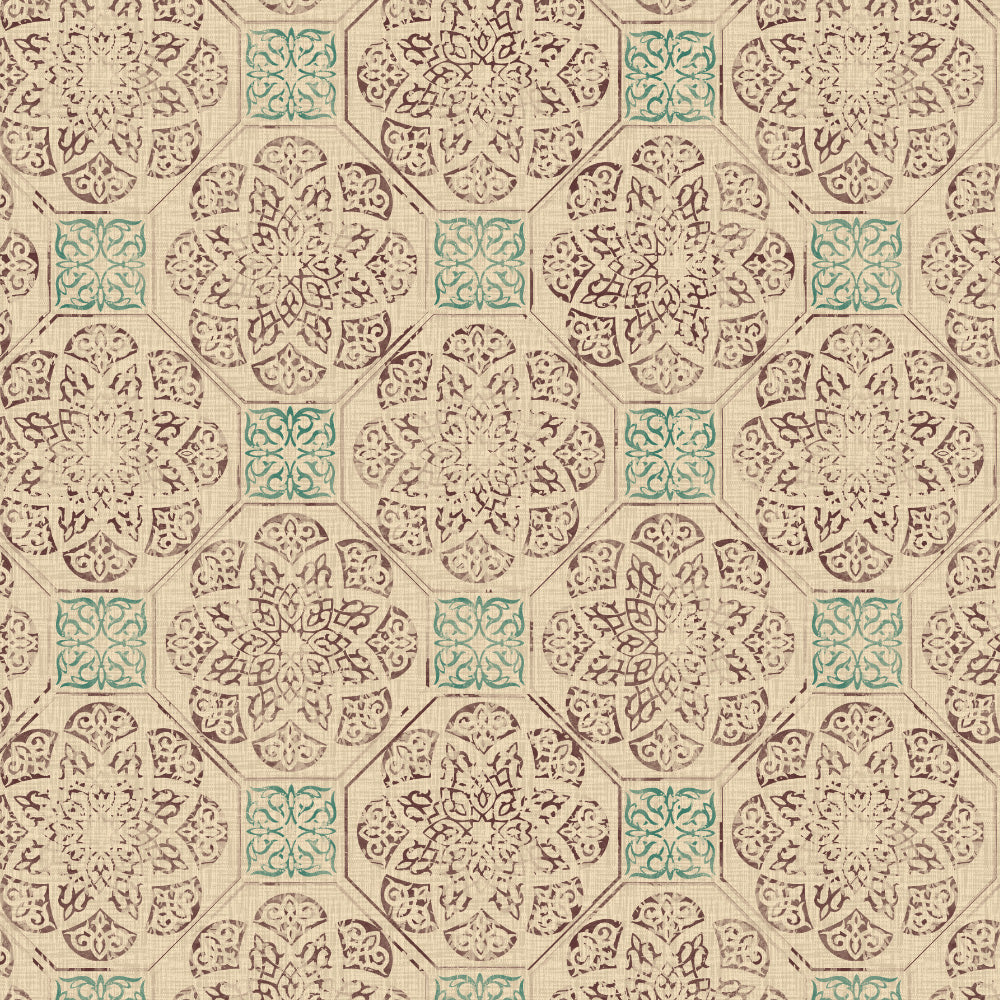 Elegent Indie Print Matt Finish Room Darkening Curtain Set of 2 MTDS518C