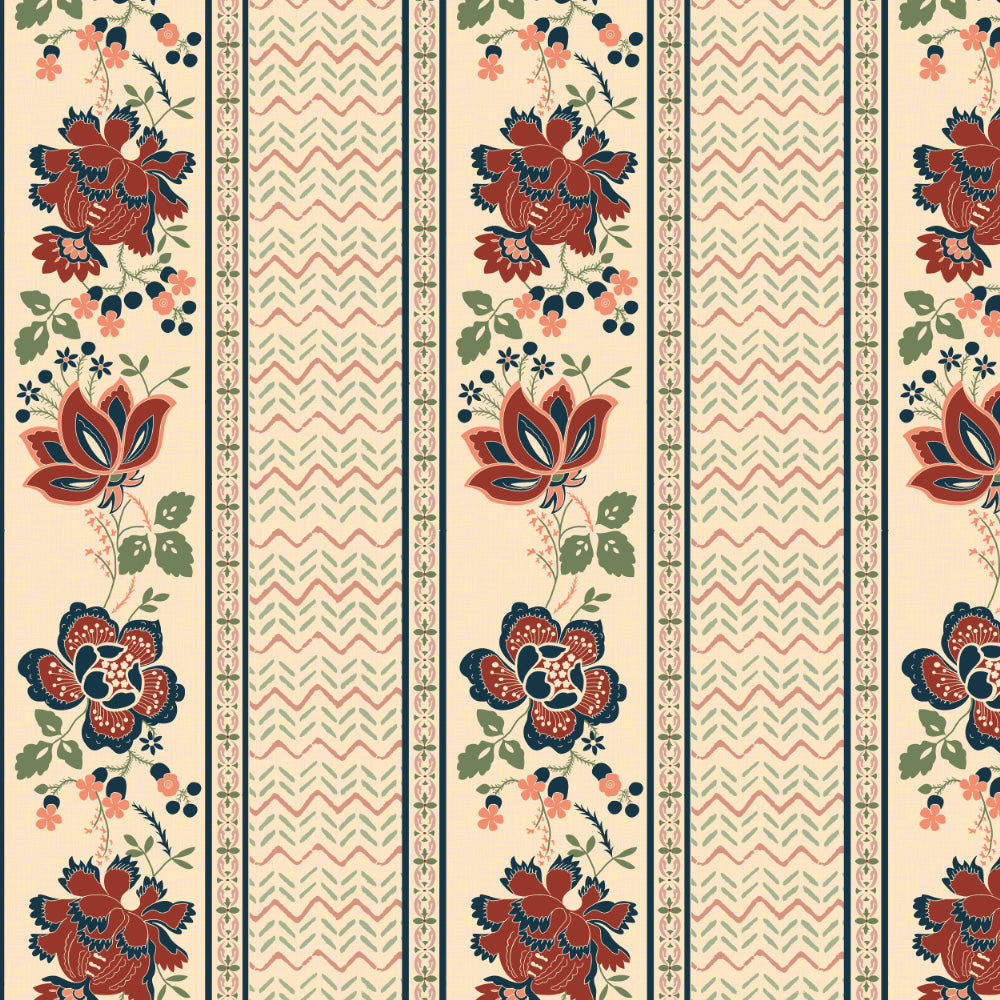 Elegent Indie Print Matt Finish Room Darkening Curtain Set of 2 MTDS519A