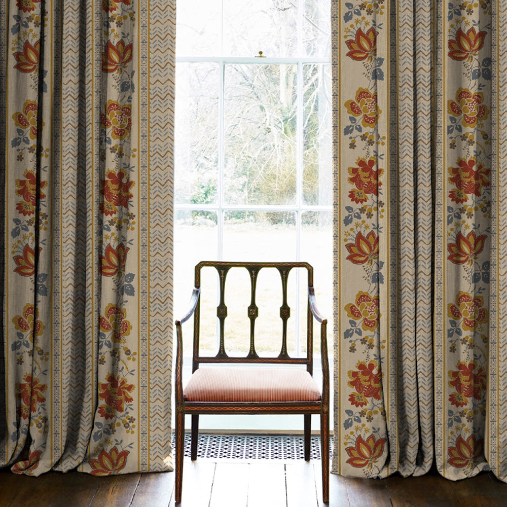 Elegent Indie Print Matt Finish Room Darkening Curtain Set of 2 MTDS519C