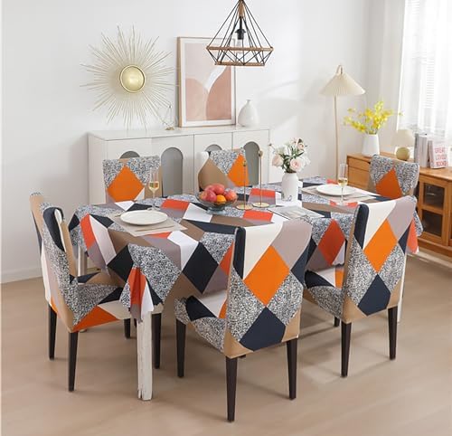 Prism Orange - Luxury Quality Strechable & Dust-proof Chair Table Covers