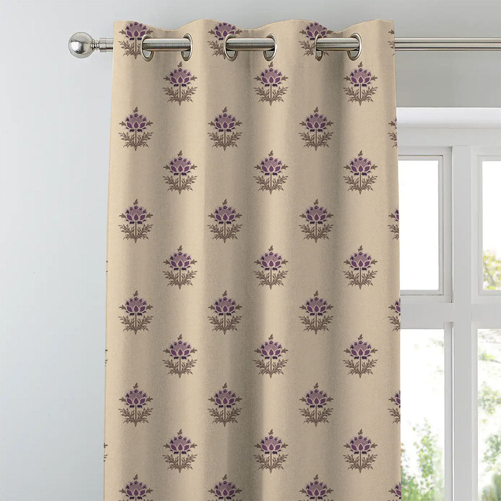 Elegant Ethenic  Print Room Darkening Curtain - Set of 2 - DS521B