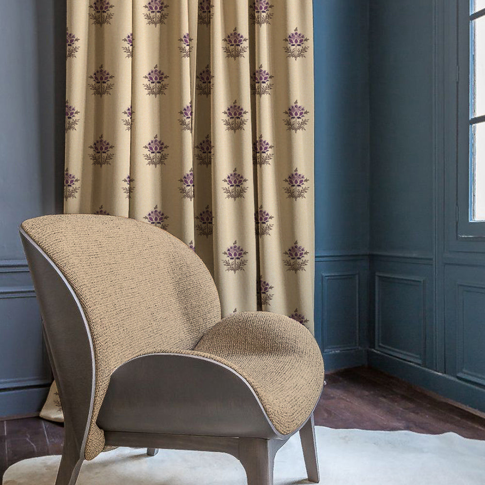 Elegant Ethenic  Print Room Darkening Curtain - Set of 2 - DS521B