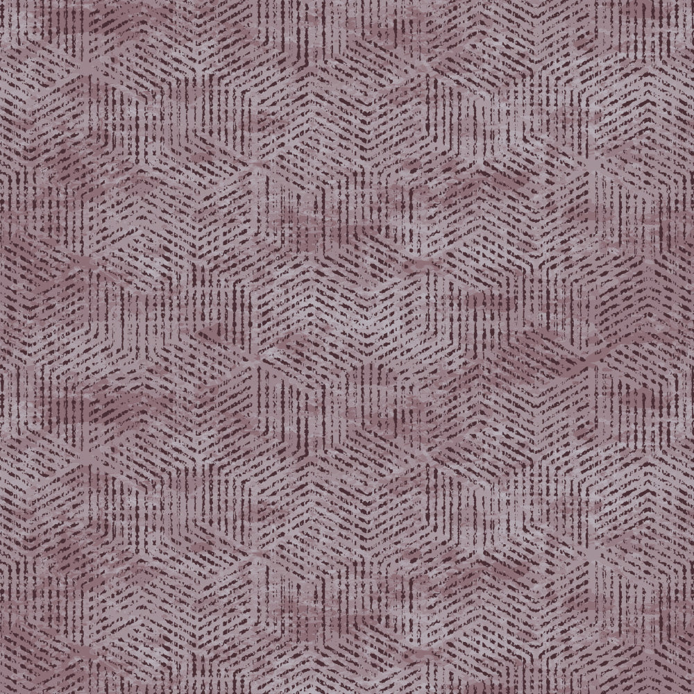 Elegent Geometric Print Matt Finish Room Darkening Curtain Set of 2 MTDS527E