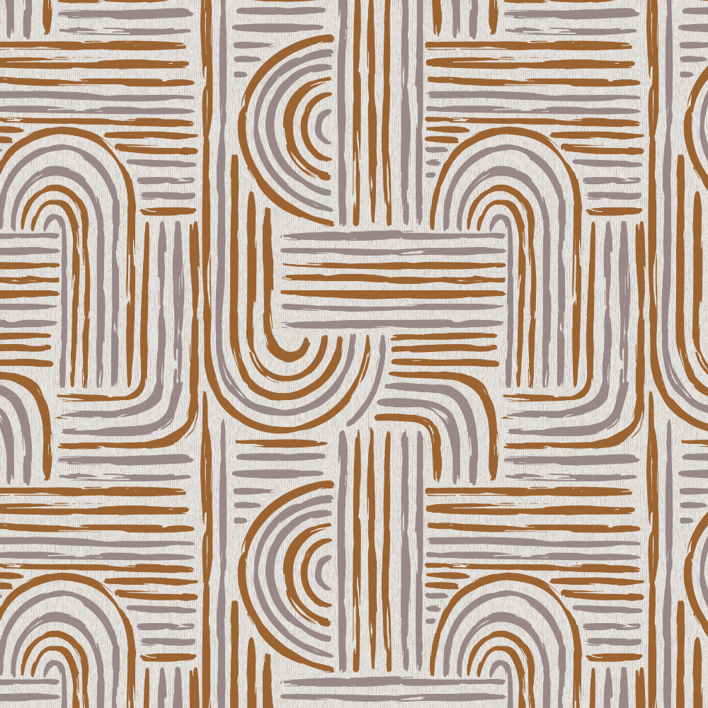 Poetic Curves Geometric Ash Grey Heavy Satin Room Darkening Curtains Set Of 2 - (DS528B)