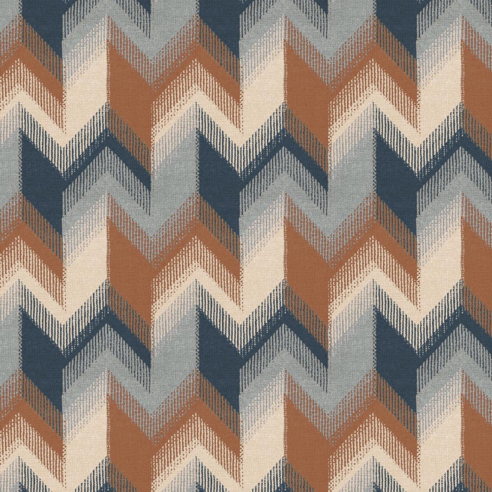 Digital Boho Printed Twill Textured Room Darkening Curtains Set Of 2 - DS533B