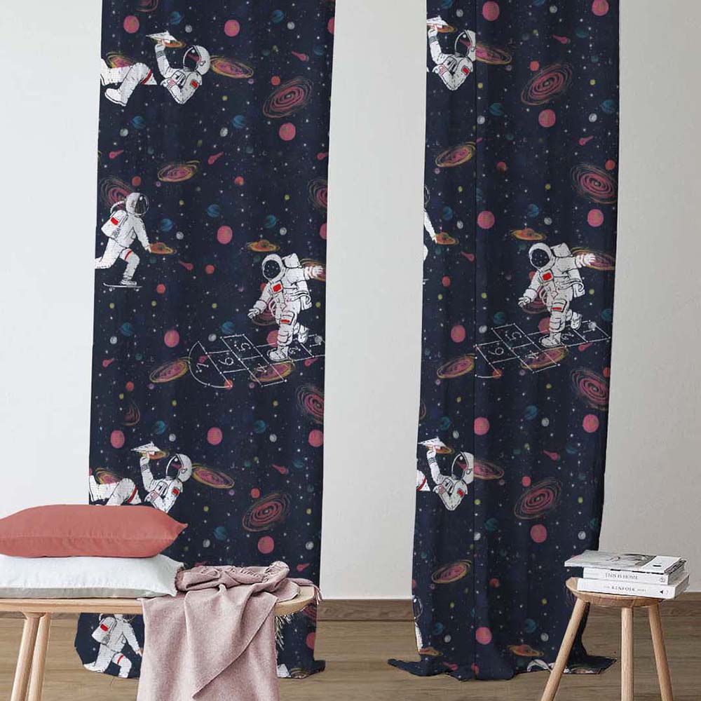 Elegant Kids Print Room Darkening  Curtain - Set of 2 - DS538A