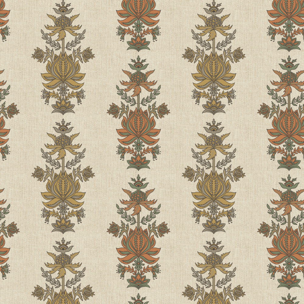 Desi Floral Indie Mustard Yellow Velvet Room Darkening Curtains Set Of 2 - (DS547D)