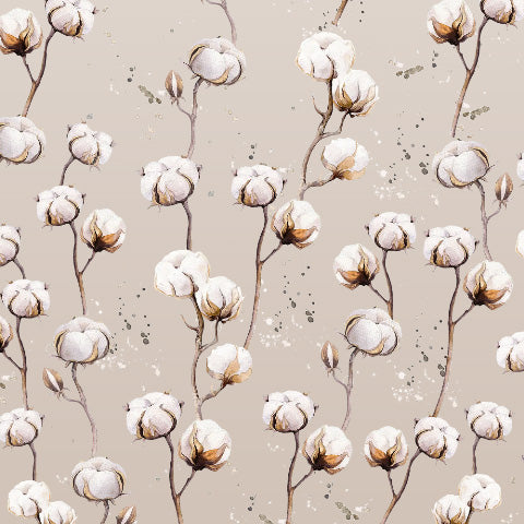 Cotton Blossom Floral Matte Finish Curtain Set Of 2 DS556