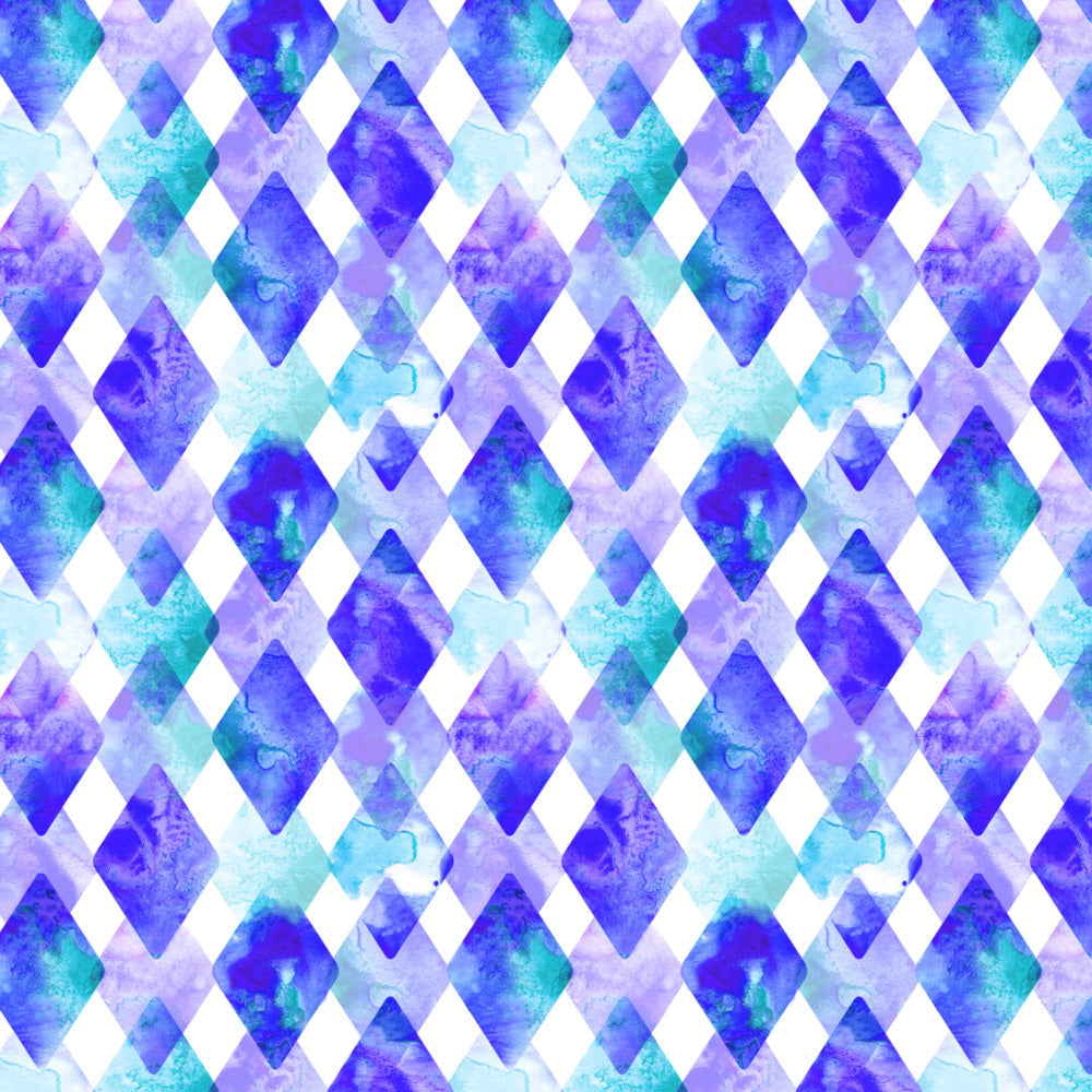 Elegent Geometric Print Matt Finish Room Darkening Curtain Set of 2 MTDS58B