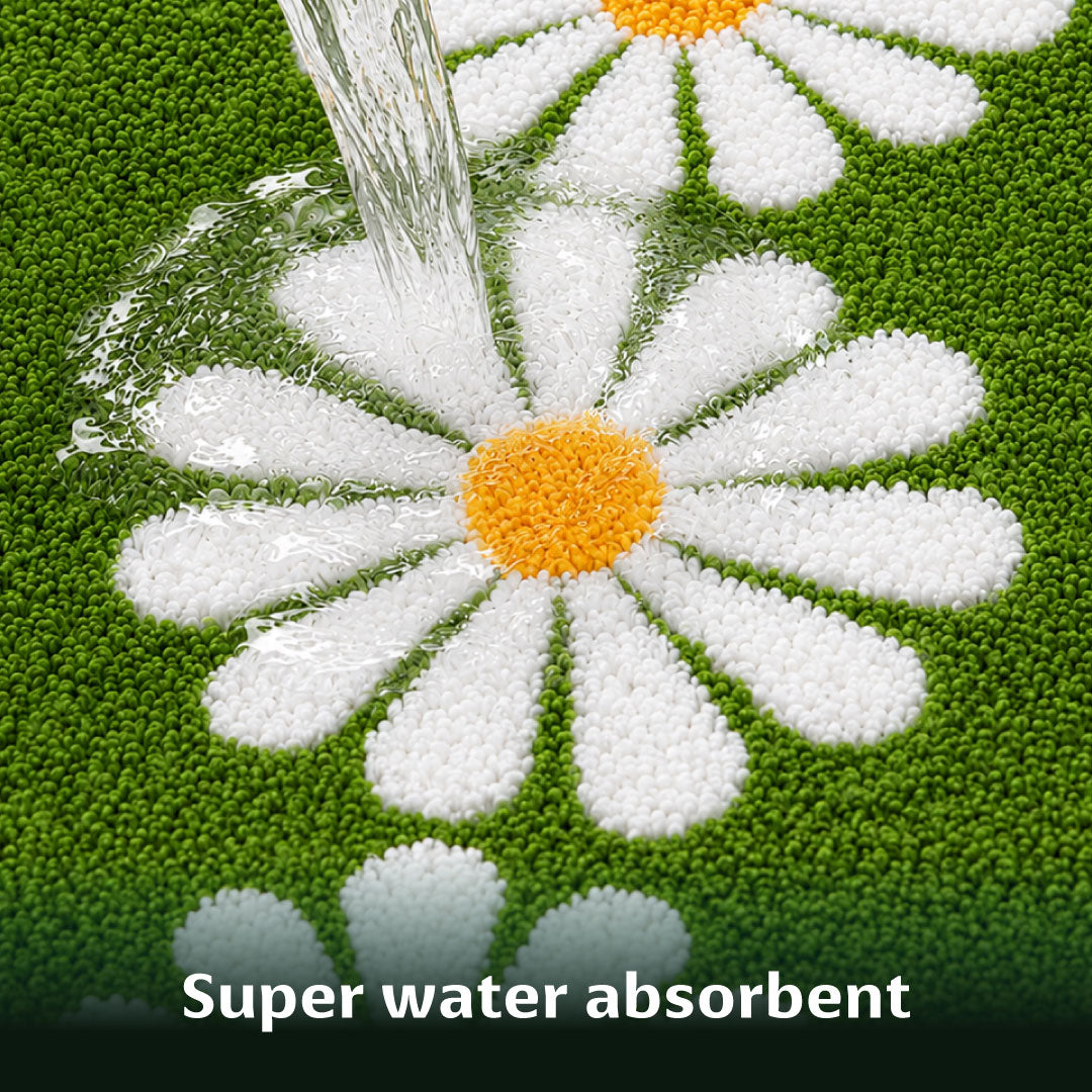 Blossom Green Bathroom Mat