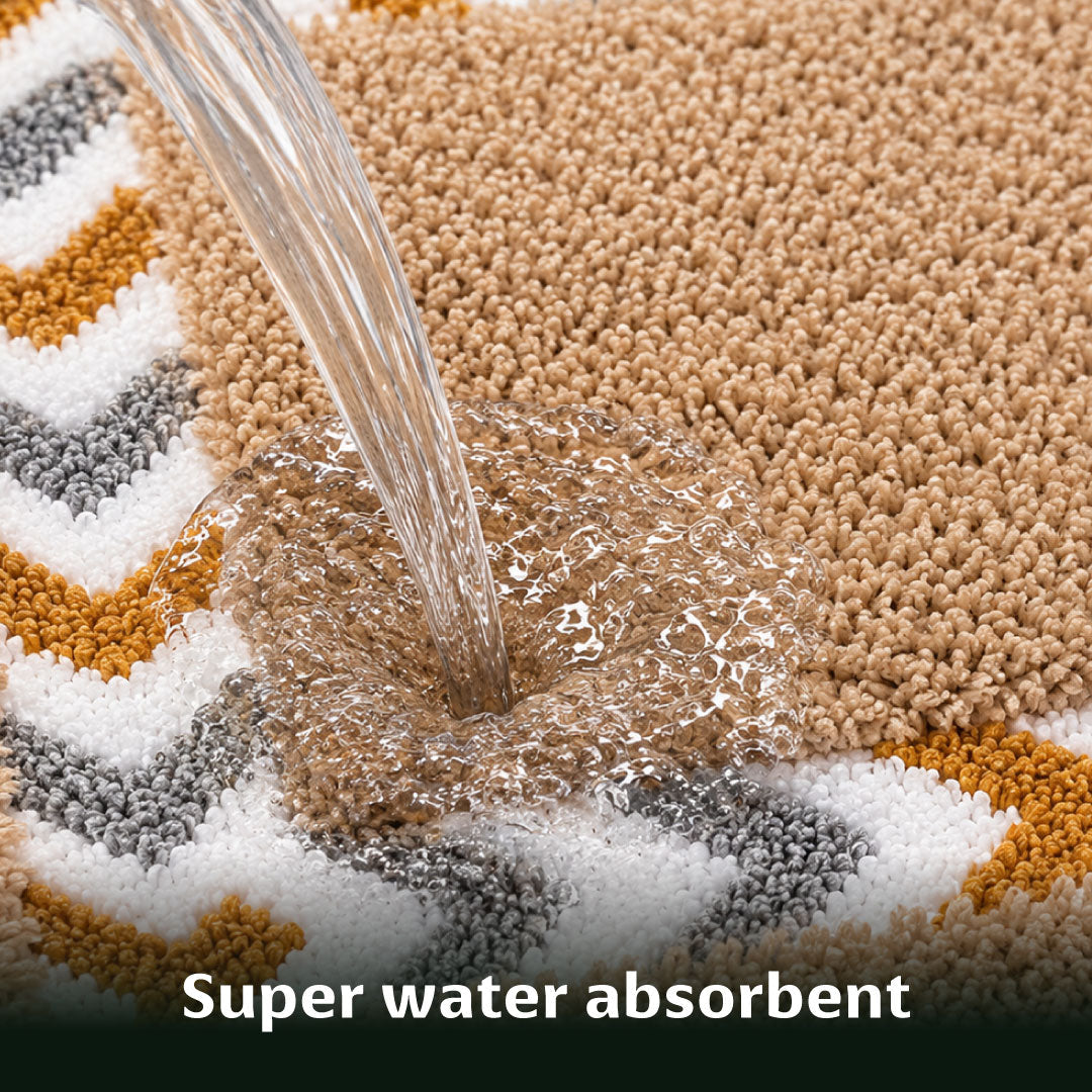 RT Beige Bathroom Mat