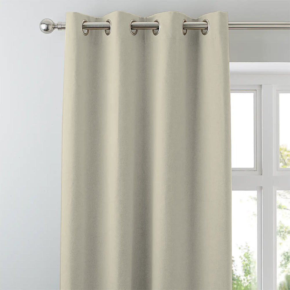 Sunlit Floral Desert Sand Pink Heavy Satin Room Darkening Curtain Set of 2 - DS608
