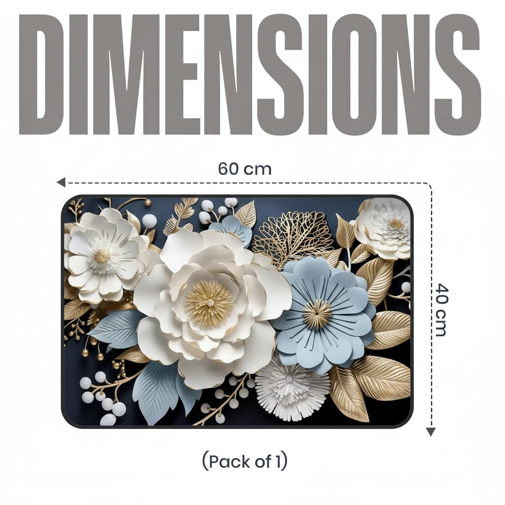 7D BATHROOM MAT FLOWER D2