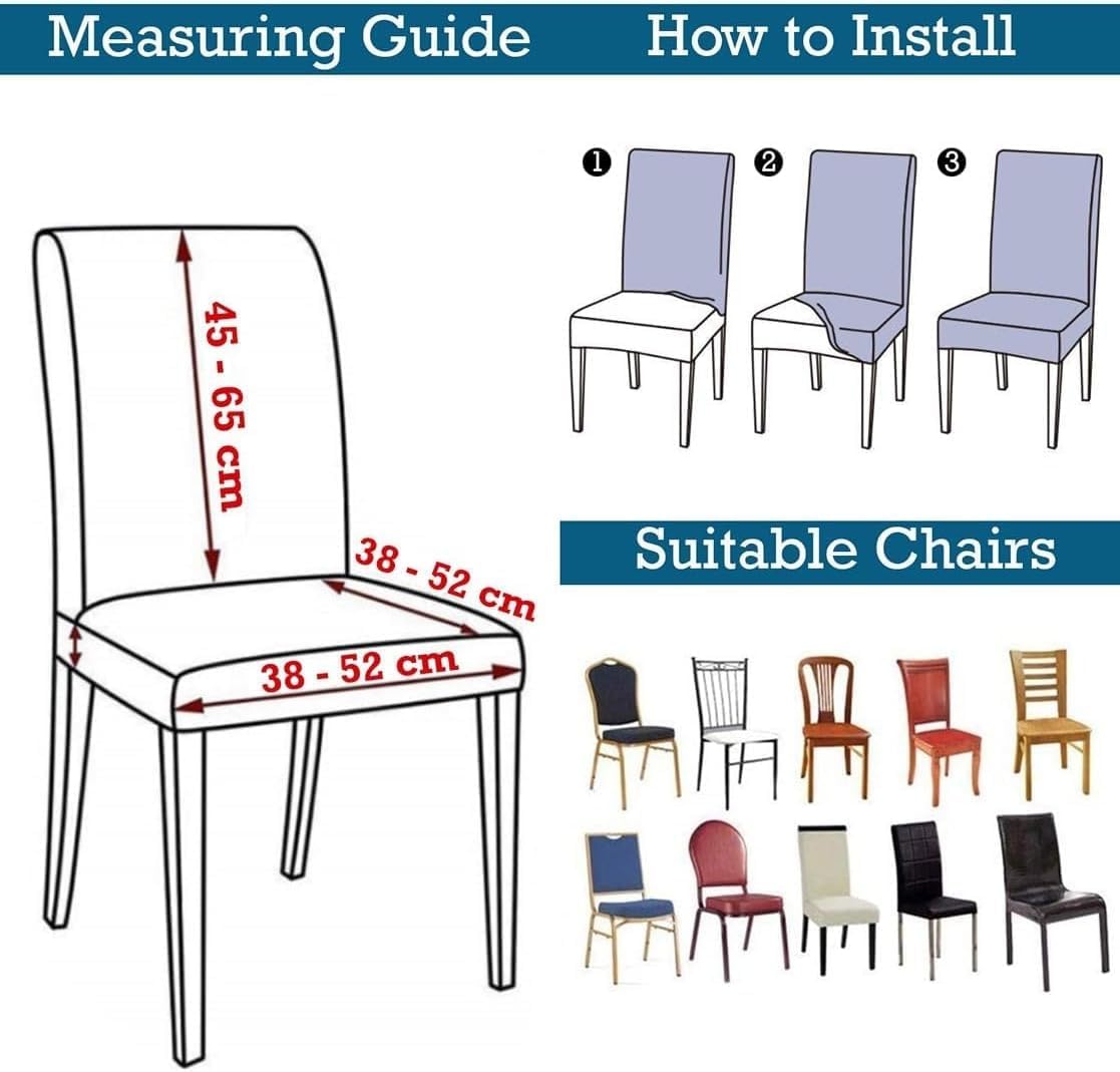 Cross Blue - Luxury Quality Strechable Chair Table Covers