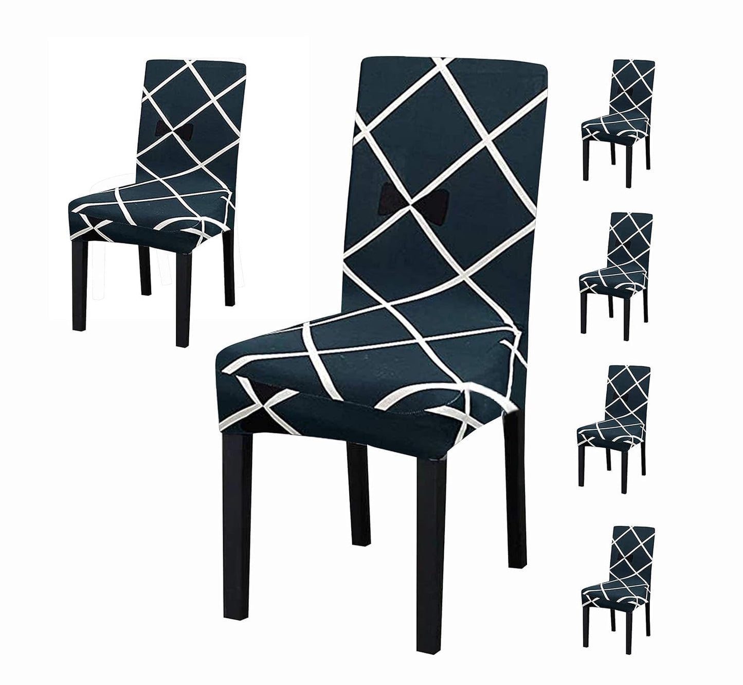 Cross Blue - Luxury Quality Strechable Chair Table Covers