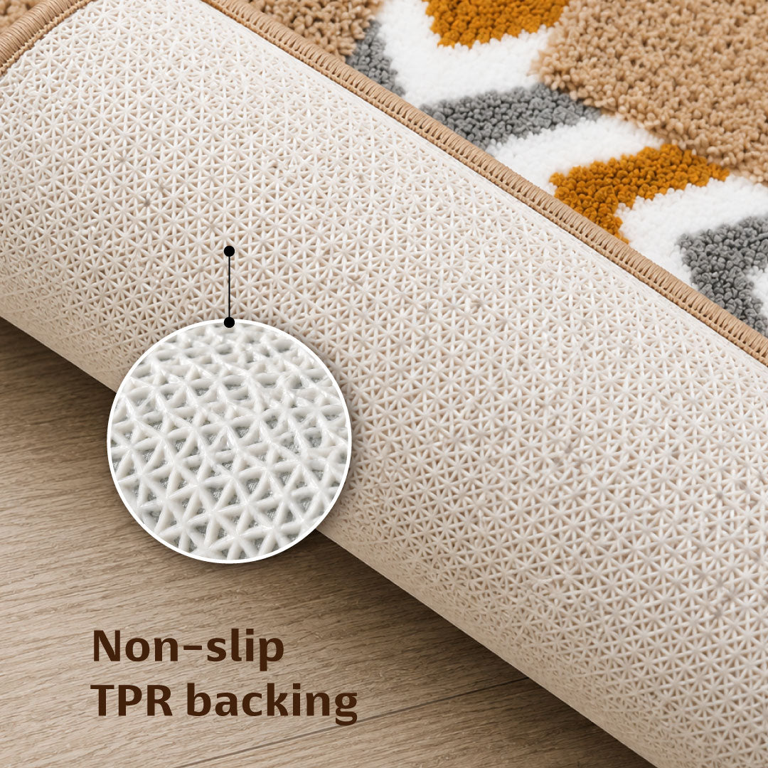 RT Beige Bathroom Mat