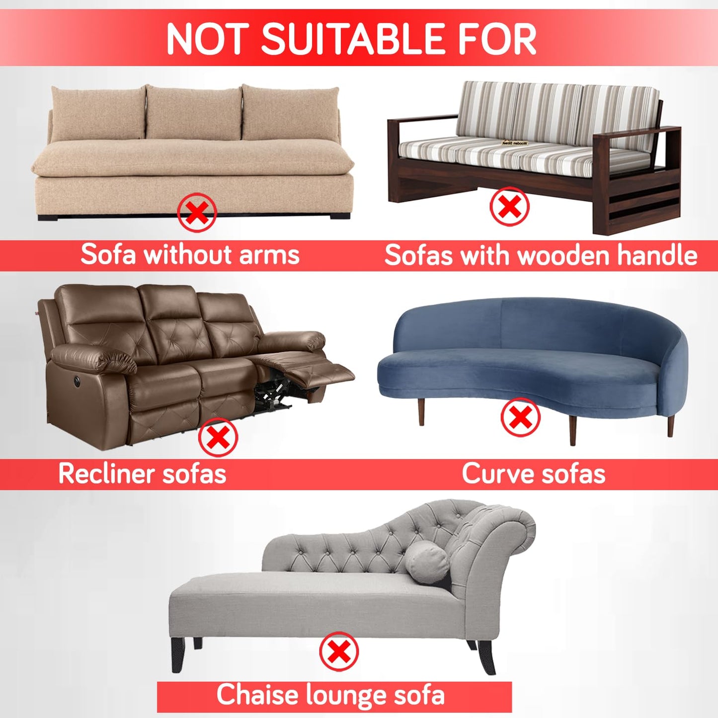 Elastic Stretchable Bubble Sofa Cover with Frill, Mocha