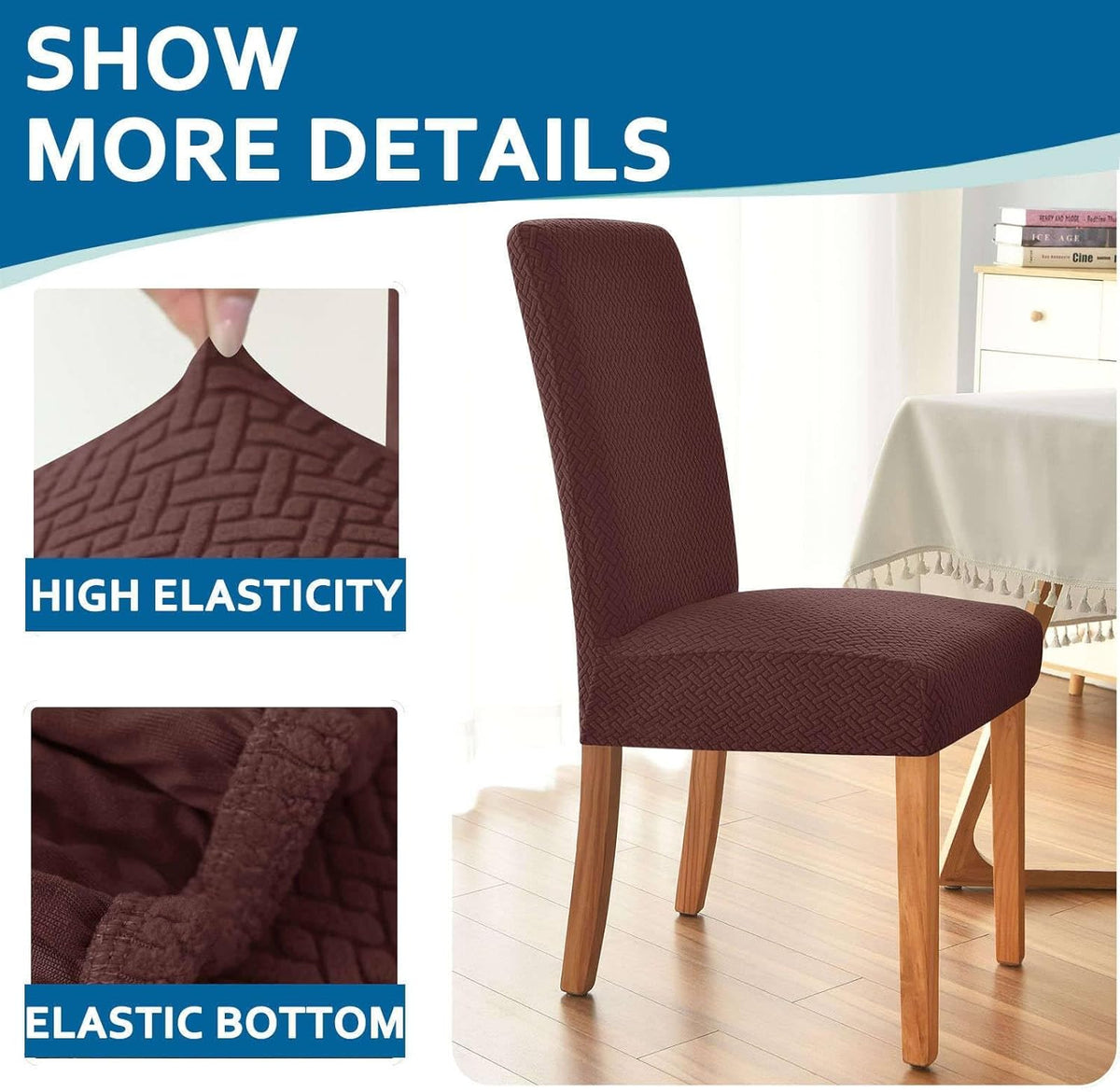 Polar Fleece Chair Cover : Brown