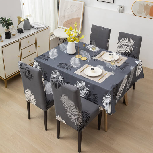 Charcoal Fern Chair Table Covers